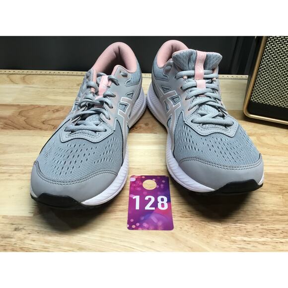 Asics Gel-Contend 8 Women 11 Gray Pink Lace-Up Low Top Athletic Running Sneakers - Picture 9 of 9